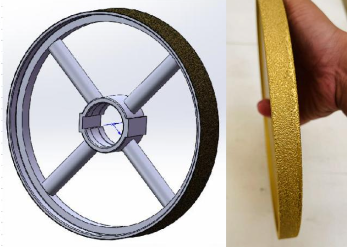 vacuum brazed diamond grinding wheel 