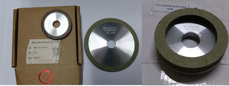 resin diamond grinding wheel for HVOF coating